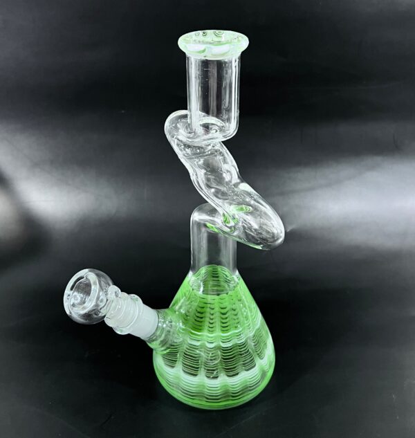 Zig Zag Beaker Glass Pipe