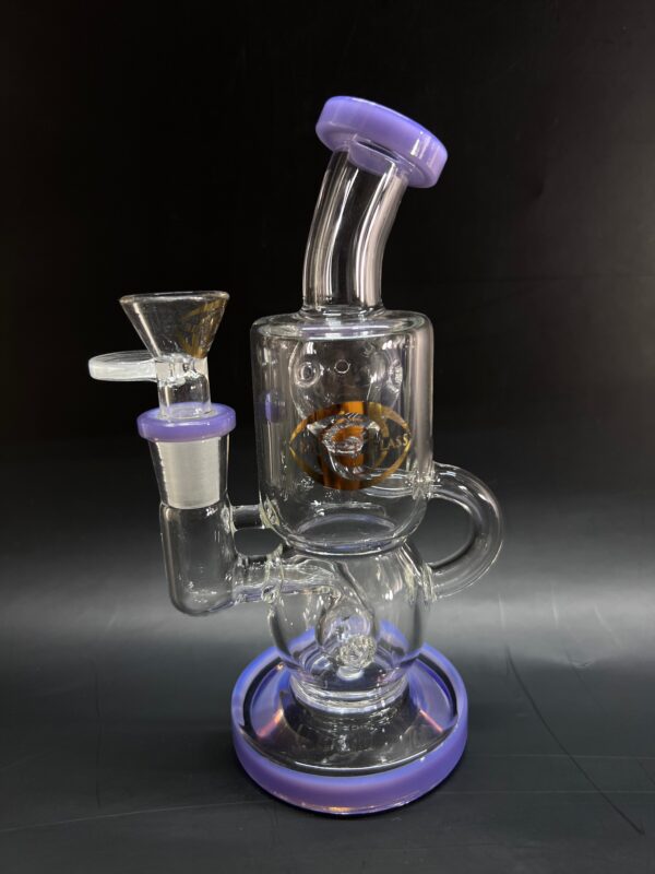 Doube Chamber Recycler Glass Water Pipe