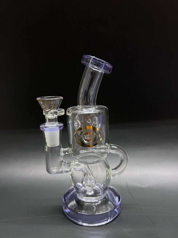 Doube Chamber Recycler Glass Water Pipe