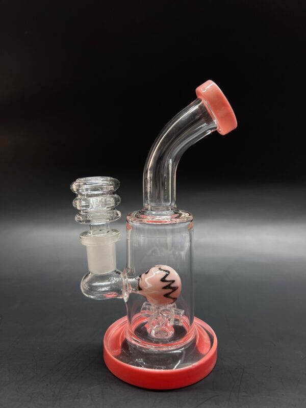 Beaker Glass Bent Neck Flat Base Water Pipe