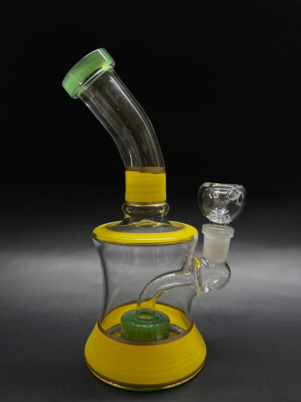 Bright Yellow Smoking Glass Bong