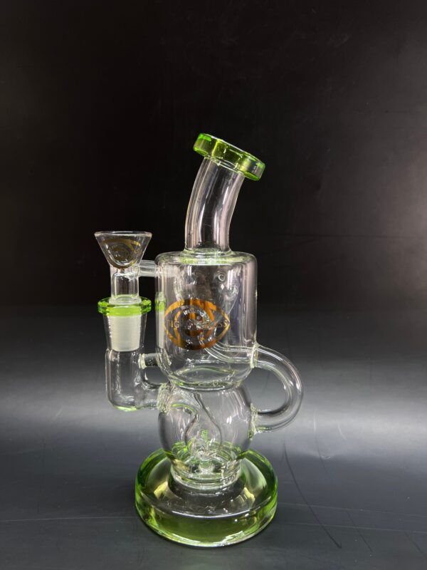 Doube Chamber Recycler Glass Water Pipe