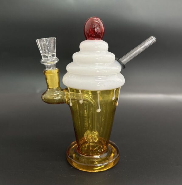 Mini Milkshake Glass Water Pipe