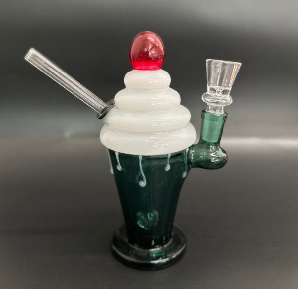 Mini Milkshake Glass Water Pipe